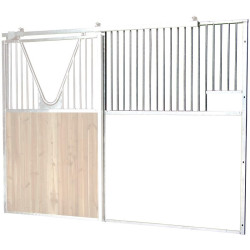 Façade de box barreaudée pour soubassement à maçonner - Larg. 3 m :...