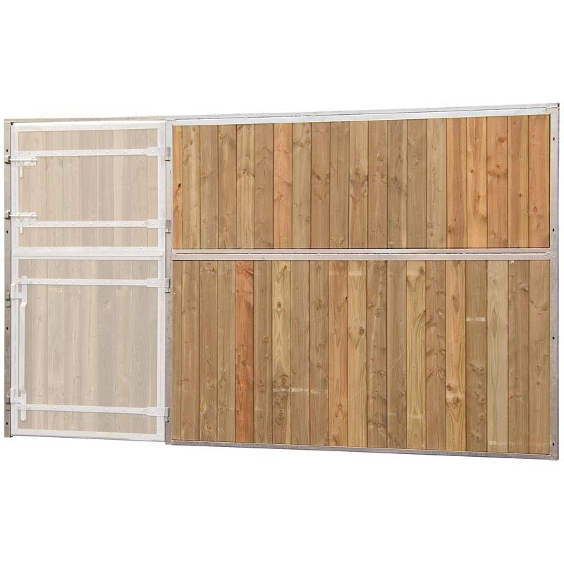 Façade de box pleine bois - Larg. 2,5 m (sans porte) : p1241301