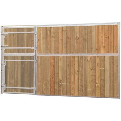 Façade de box pleine bois - Larg. 2,5 m (sans porte) : p1241301