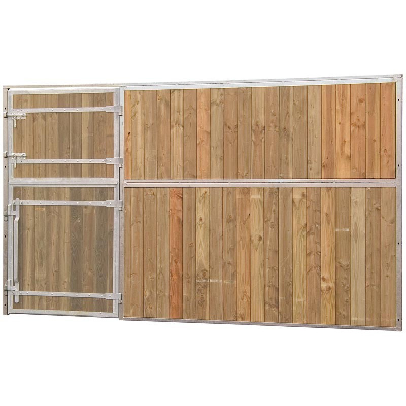 Façade de box pleine bois - Larg. 2,5 m (sans porte) : p1241301