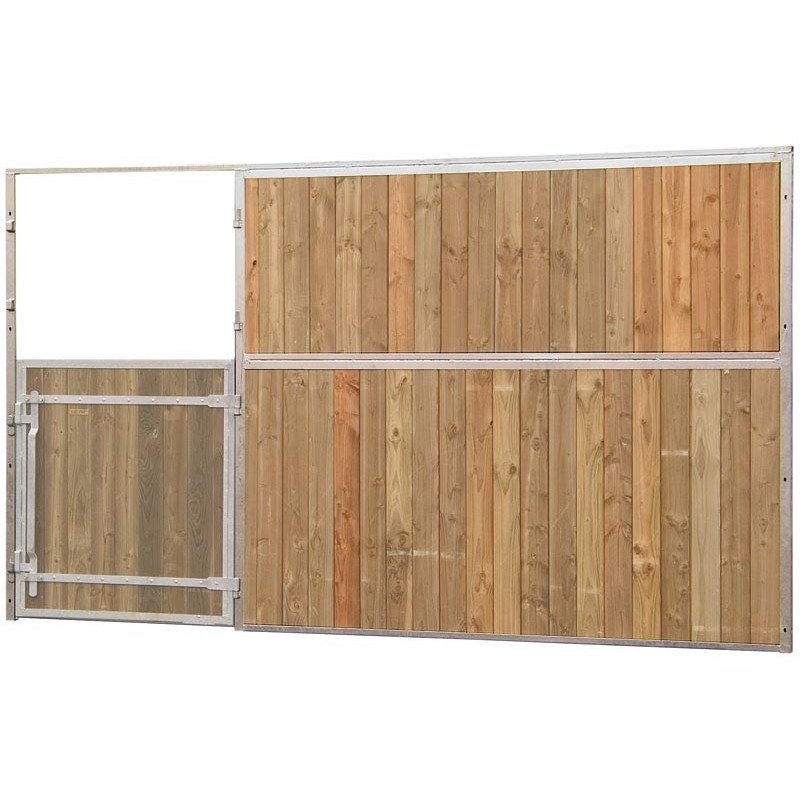 Façade de box pleine bois - Larg. 2,5 m (sans porte) : p1241301