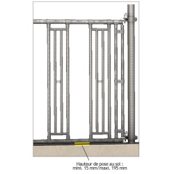 Kit passage de tête à encolure réglable pour panneau libre-service ...