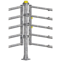 Bride réception de verrou "EASYLOCK" pour poteau Ø 102 mm : p1241518