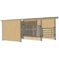 Séparation affouragement pour extension abri SP - Prof. Int. 4 m : ...