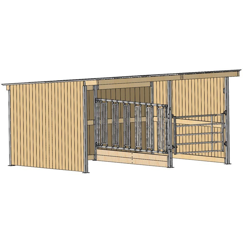 Séparation affouragement pour extension abri SP - Prof. Int. 4 m : ...