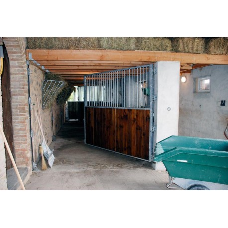 Séparation de box pivotante barreaudée/bois 2,5 m