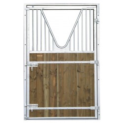 Porte de box un battant à col de cygne - Tirant droit