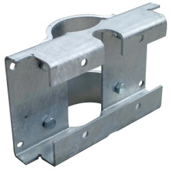 Platine avec 1/2 bride de fixation abreuvoir Autodrink sur poteau :...