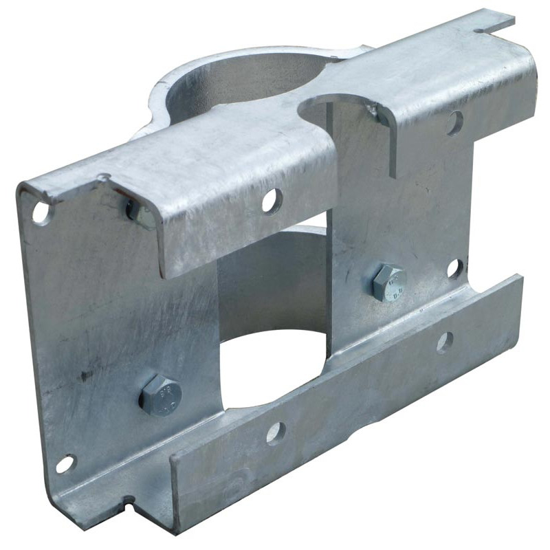 Platine avec 1/2 bride de fixation abreuvoir Autodrink sur poteau :...