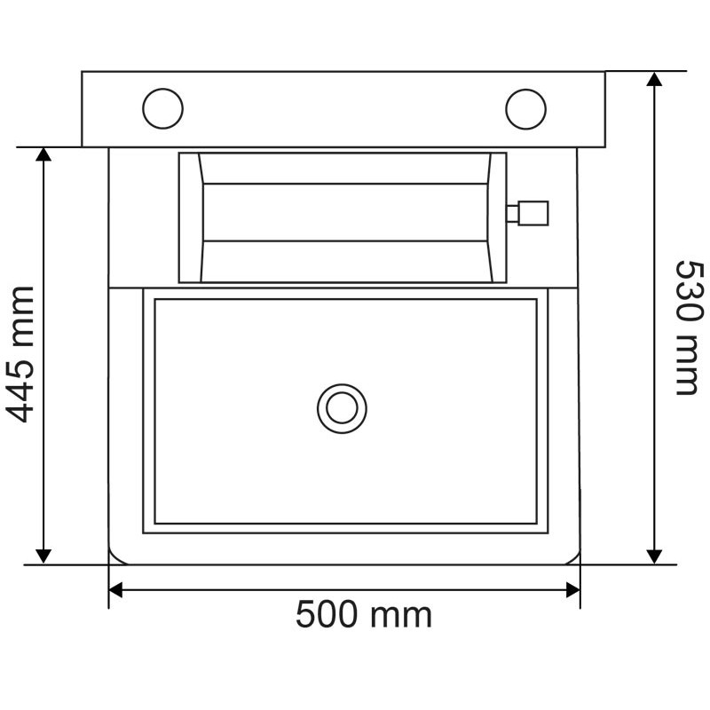 Abreuvoir Polybac 25 M simple avec rebord intérieur et support de f...