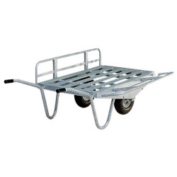 Brouette fourragère 2 roues avec côtés rabattables : p1212105