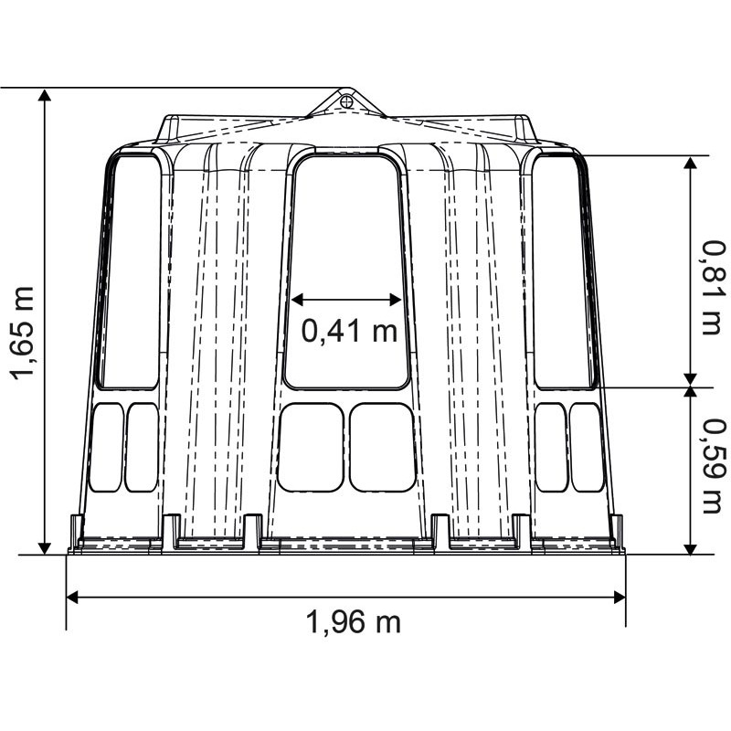 Râtelier de prairie RPE Médium sans fond : p1213736