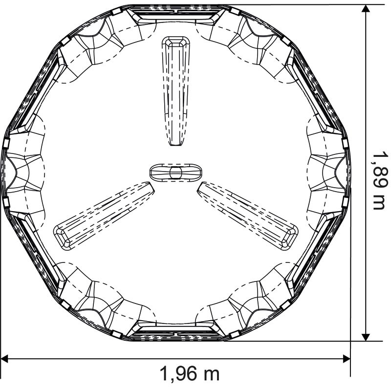 Râtelier de prairie RPE Médium sans fond : p1213736