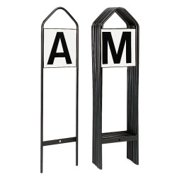 Jeu lettres de dressage sur support métallique : p1217107