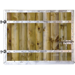 Battant haut de porte de box modèle STANDARD - Tirant gauche  : p12...