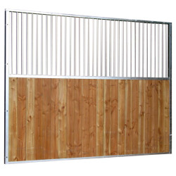 Séparation de box fixe barreaudée/bois 3 m : p1250104