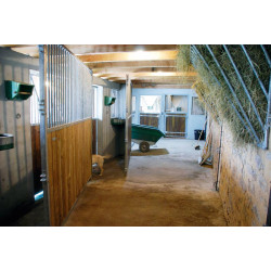 Séparation de box pivotante barreaudée/bois 2,5 m : p1250501