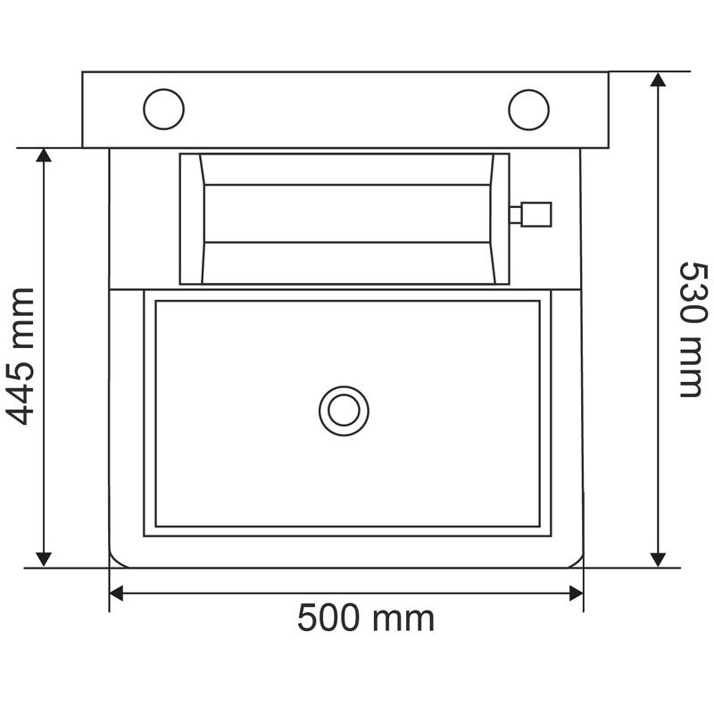 Abreuvoir Polybac 25 M simple avec rebord intérieur et support de f...
