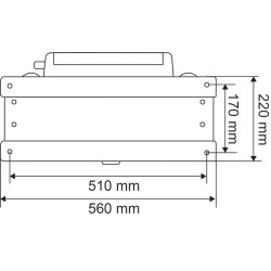 Abreuvoir Polybac 25 M simple avec rebord intérieur et support de f...