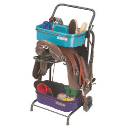 Servante porte-selle avec bacs de pansage : p1215904