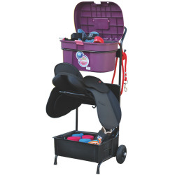 Servante porte-selle avec malle de pansage Box Colors : p1215918