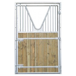 Porte de box un battant à col de cygne tirant gauche