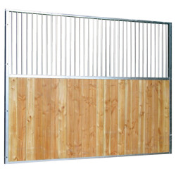 Séparation de box fixe barreaudée/bois 0,5 m : p1250101